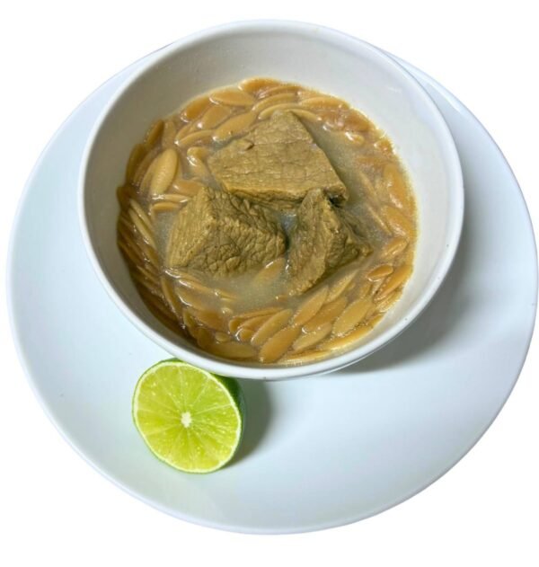 ORZO SOUP WITH BEEF